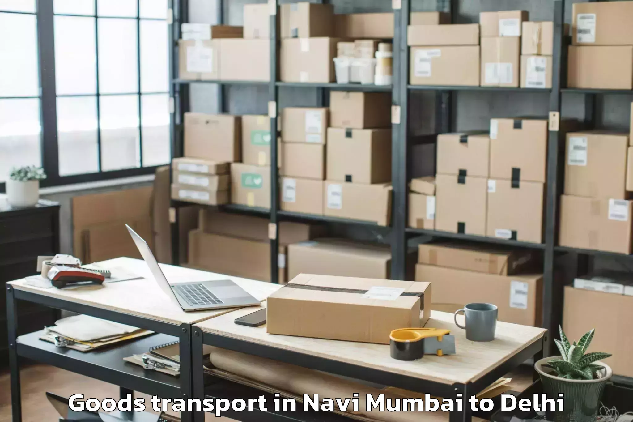 Hassle-Free Navi Mumbai to Aditya Mega Mall Goods Transport